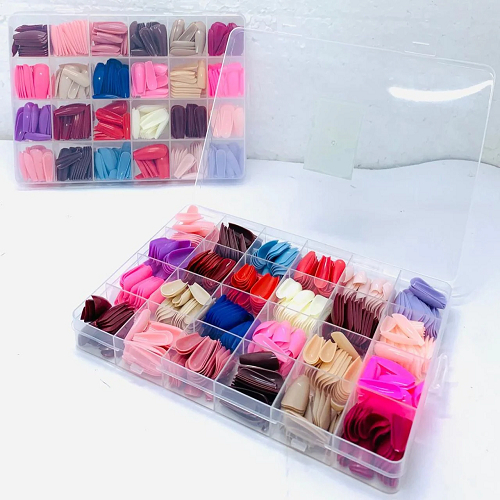 HR Store – Premium Fake Nails Box | 576 Pcs | Long-Lasting, Trendy & Easy-to-Use